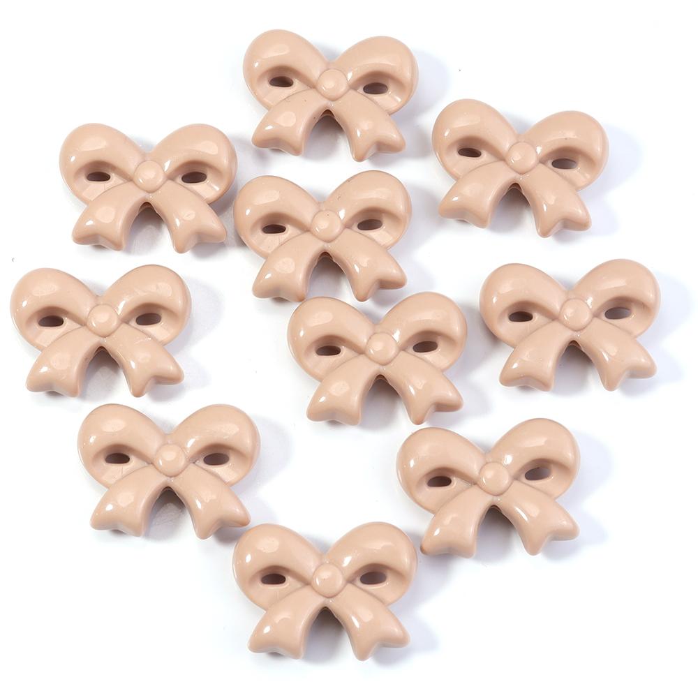 10pcs 23.5x31mm Acrylic Bow Beads Colorful Bowknot Loose Spacer Bead For Jewelry Making DIY Bracelet Phone Key Chain Accessories