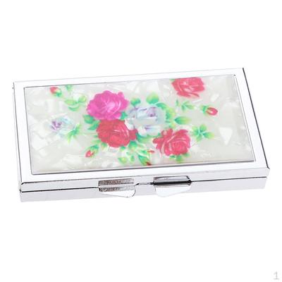 Organizador Semanal de Pastillas de Acero Inoxidable, Rectangular 3 Compartimentos Contenedor Grande para Caramelos con