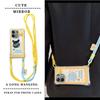 KEYSION Crossbody Strap Phone Case for Redmi Note 13 Pro 4G 5G Cute Cartoon Long Lanyard Mirror Shockproof Cover for POCO X6 M6 Pro 4G