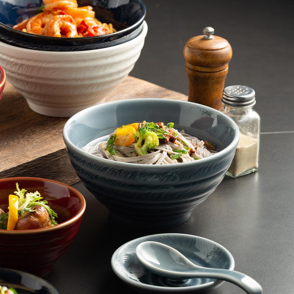 Lingying Hat Bowl Japanese-Style Ceramic Bowl New Household Rice Bowl Instant Noodle Bowl Premium Dessert Sugar Water Bowl