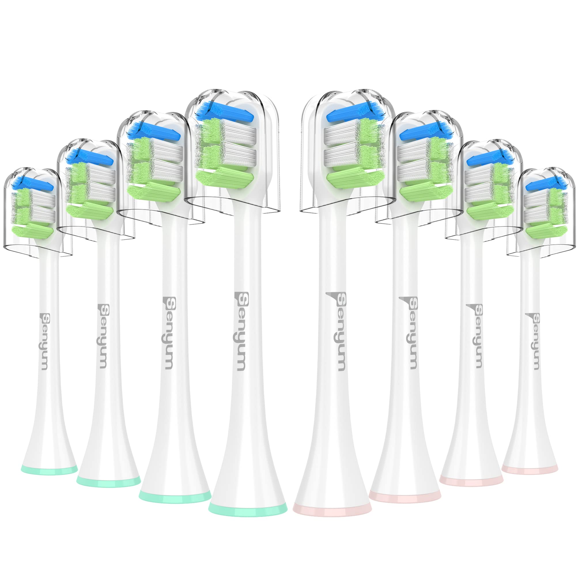

Evolution Senyum Сменная щетка для электрической зубной щетки Мини-совместимая с Philips Sonicare DiamondClean Сменная Треугольная Средняя и Мощная белый
