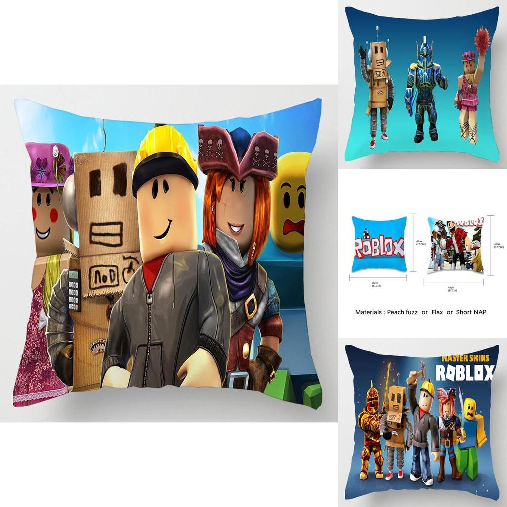 Fronha Aconchegante Temática Roblox Para Decoração de Sofá e Carro