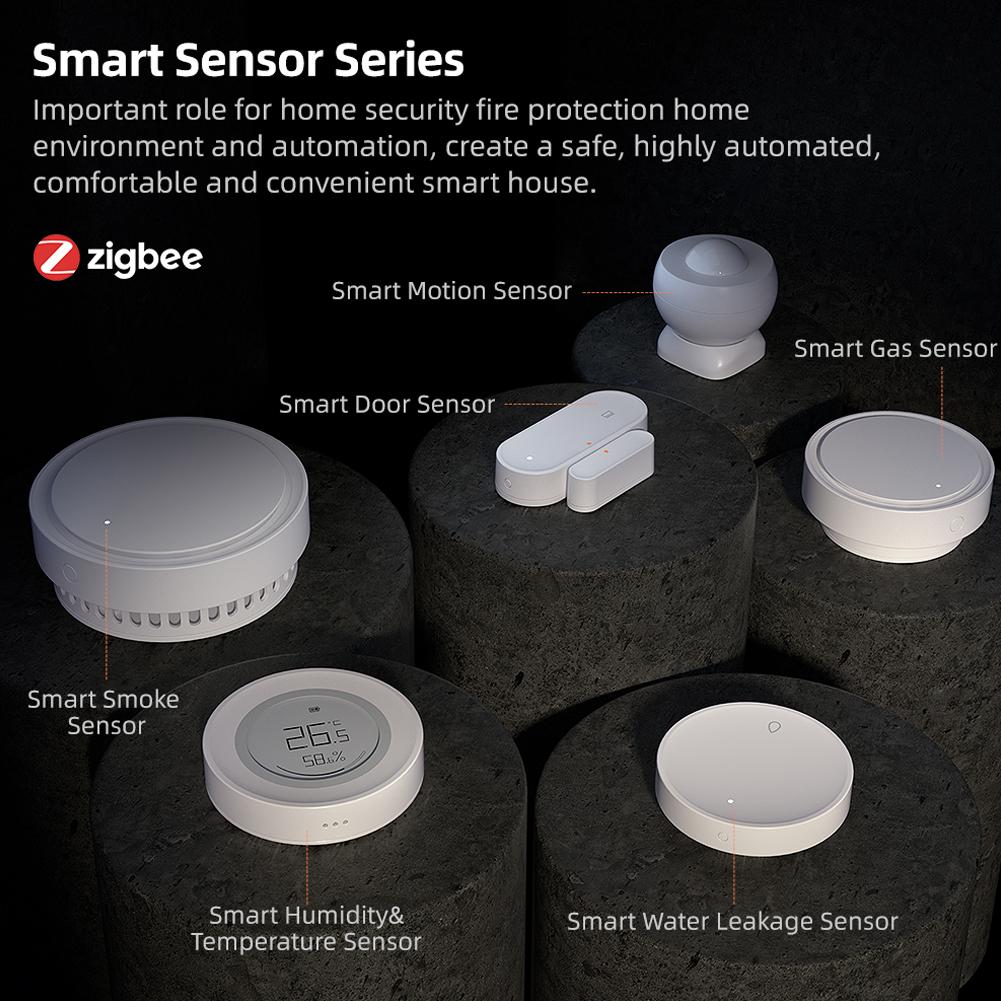 Tuya ZigBee Taşınabilir Sıcaklık ve Nem Dedektörü Ev Ofis Bebek Odası
