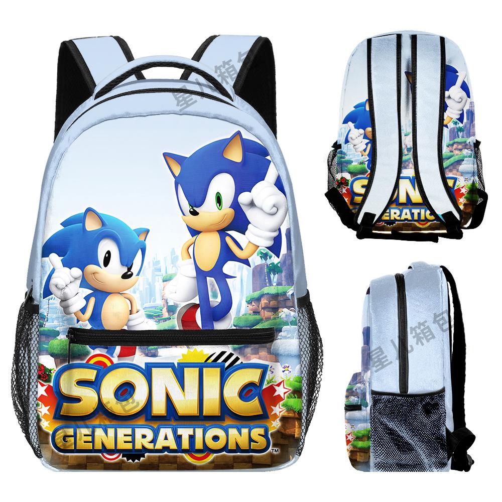 School Bag Elementary School Student Animation Backpack Cartoon School Bag 3D Digital Color Printing Oxford Cloth Backpack