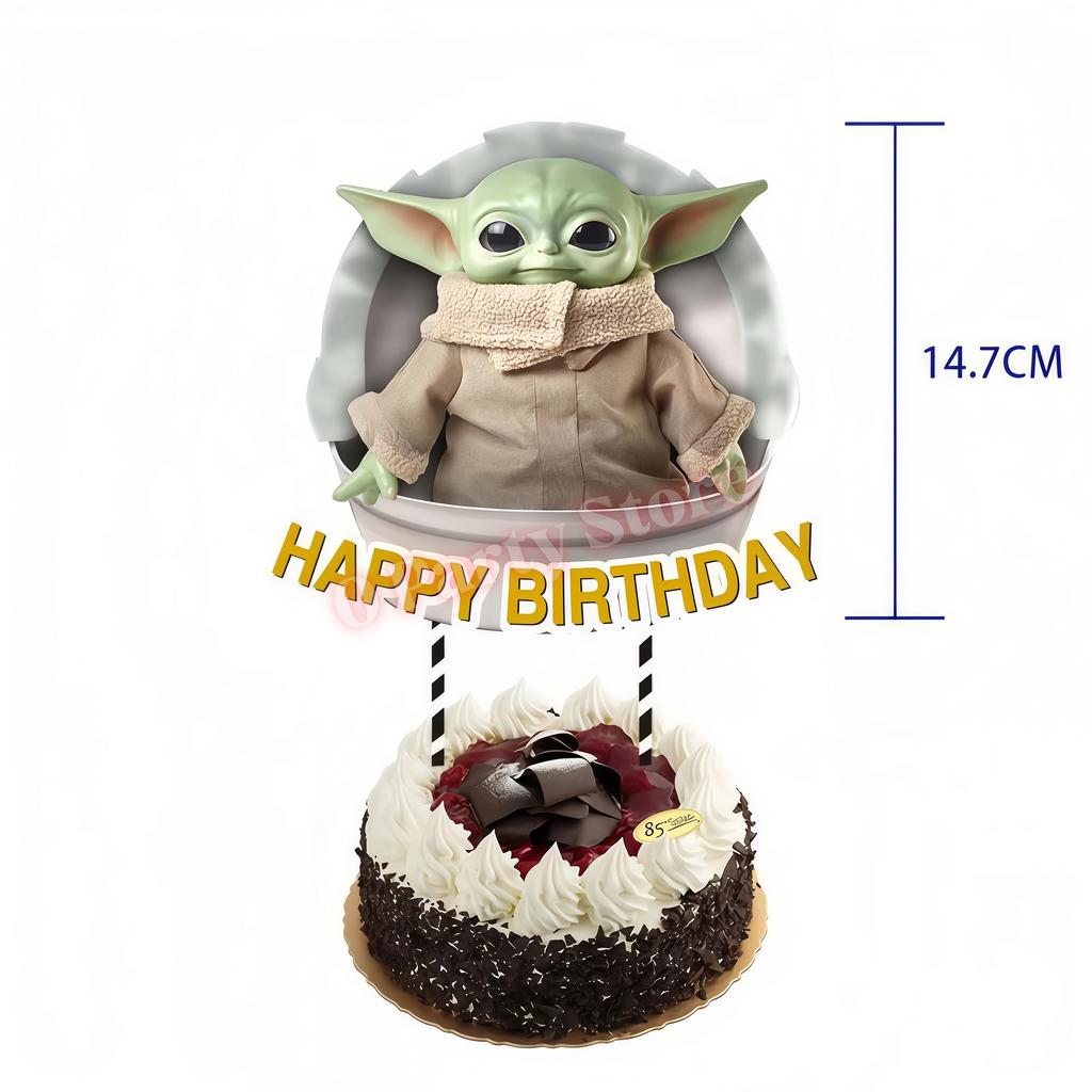Cute Yodaes Baby Birthday Party Decorations Plate Cup Napkin Balloon Banner for Boys Party Favor Baby Shower Event Supplies Gift