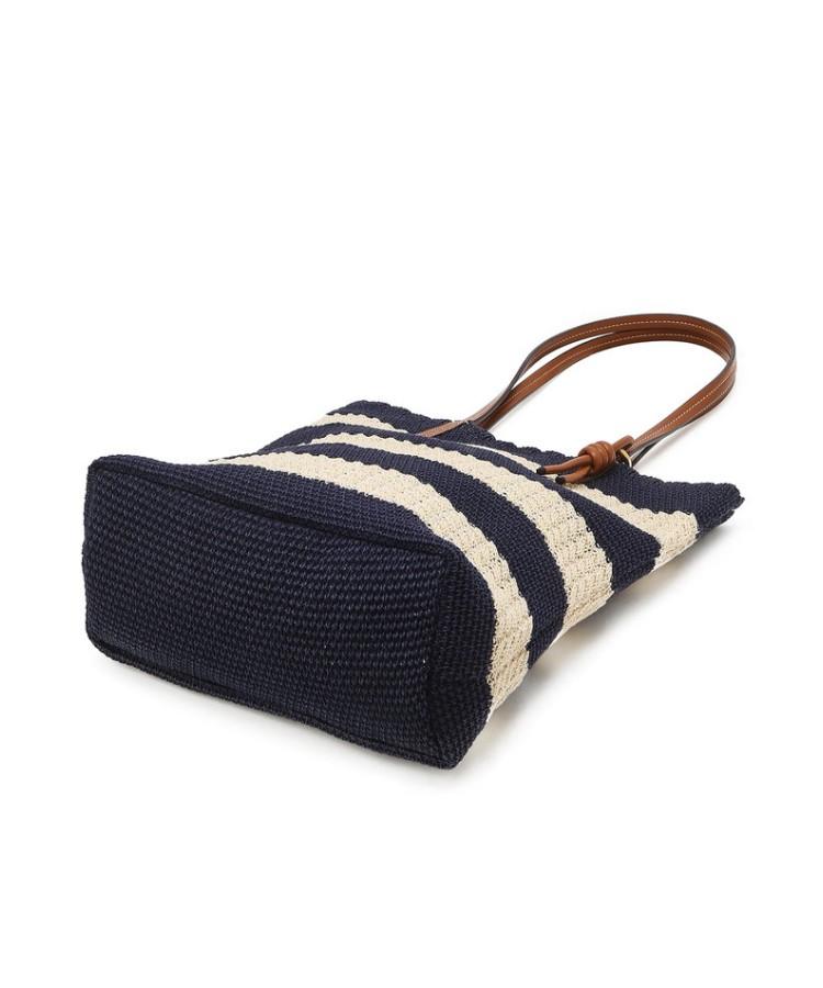 Hazzys Women Acc Navy Striped Knitting Shoulder Bag Hiba6E966N2
