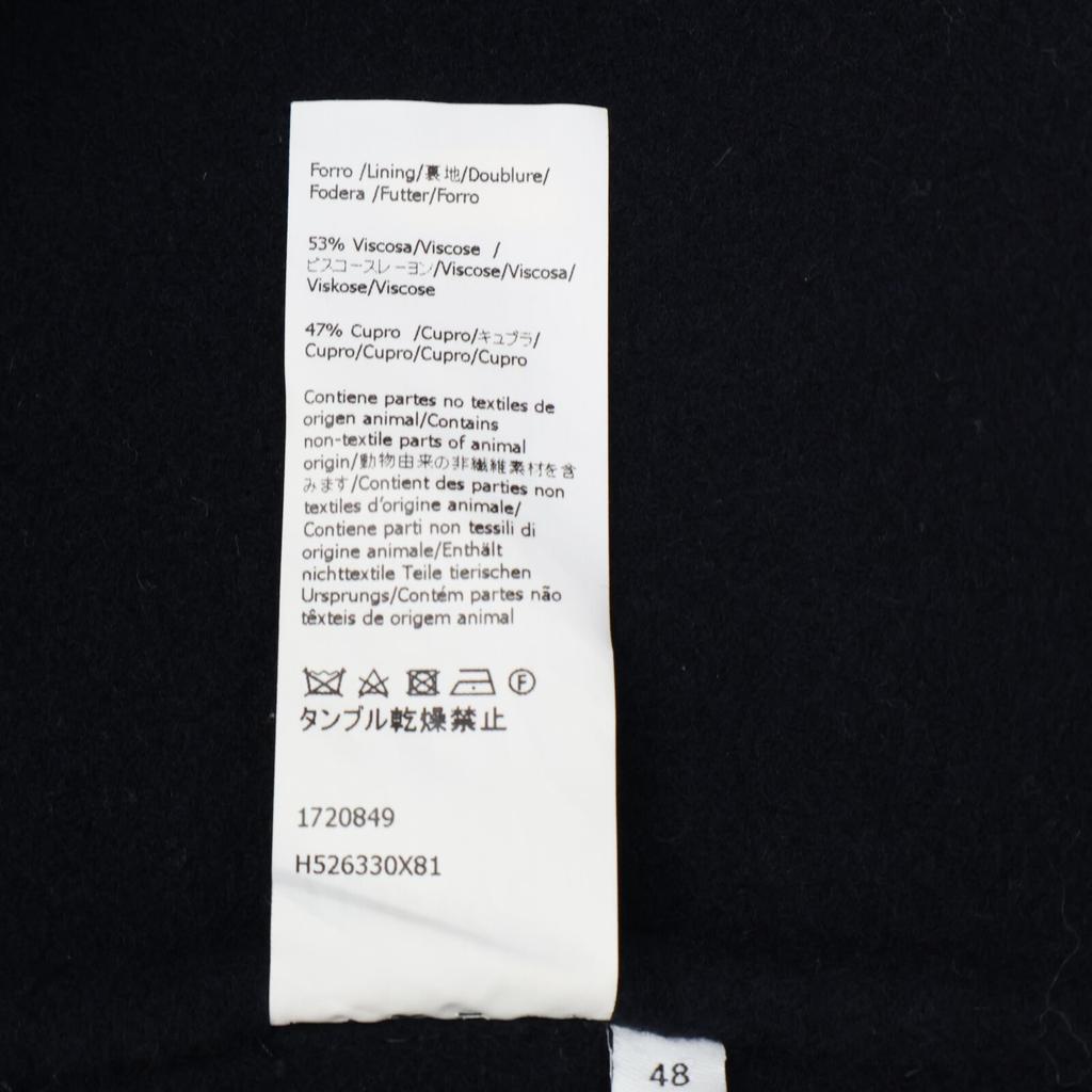 Loewe [Domestic Regular] H526330X81 Wool X Cashmere Double-Breasted Jacket Coat 48 NavyUsed