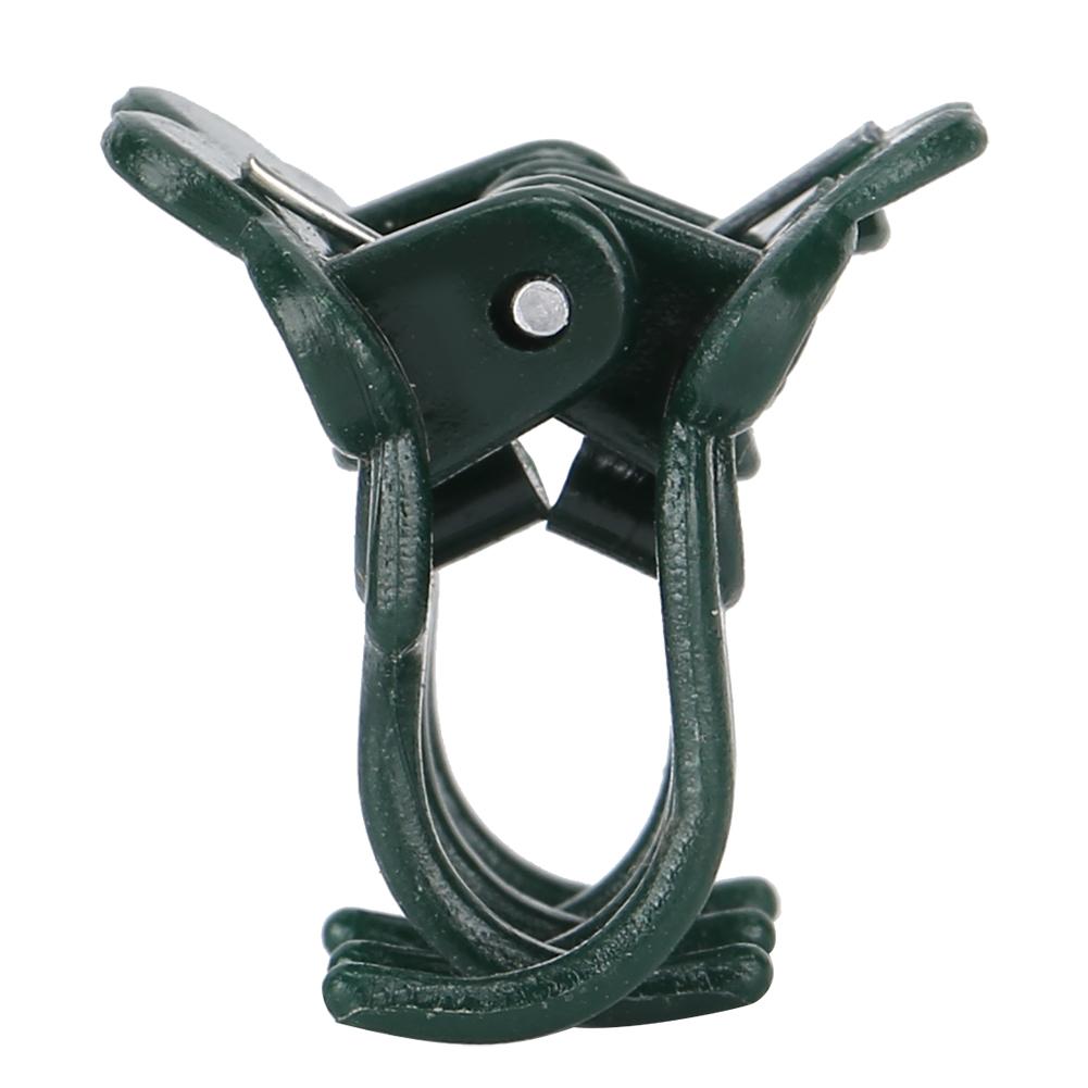 200Pcs Beautiful Rose Shape Plant Clip Garden Flower Stems Support Clips Fixing Tool AccessoryGreen