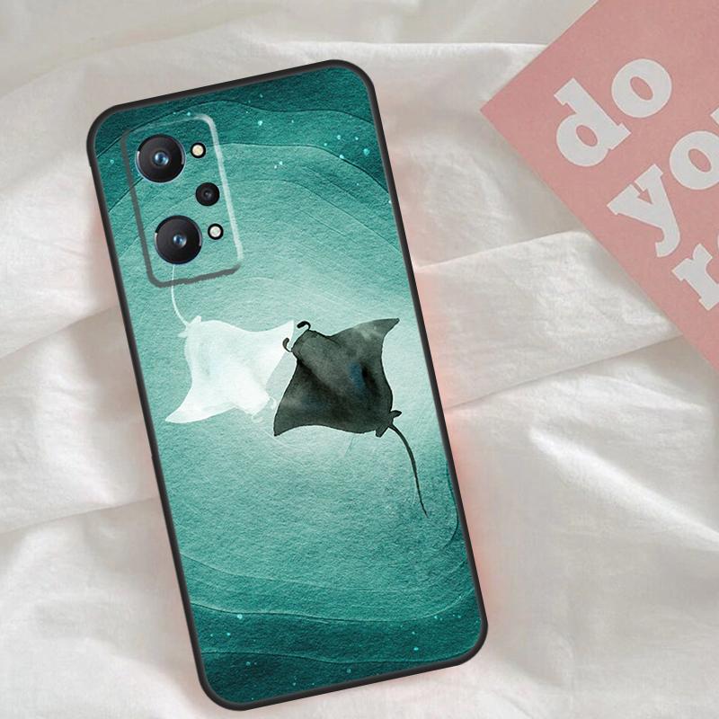 Animal Manta Ray Case For Realme C75 C63 C61 C65 C67 C55 C51 C53 C35 C71 15 11 12 13 14 Pro Plus GT6 GT7 Pro