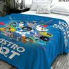 1PC ASTRO BOT Custom Name Patterned Flannel Blanket Suitable For All Seasons for Home Decor Warmth and Comfort Gifts Holiday Present