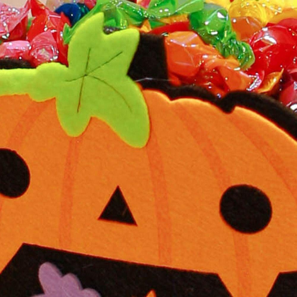 New Non-woven Fabric Halloween Candy Bag Hand-held Party Decor Handbag Kids Favor Navidad Sugar Bag Haloween
