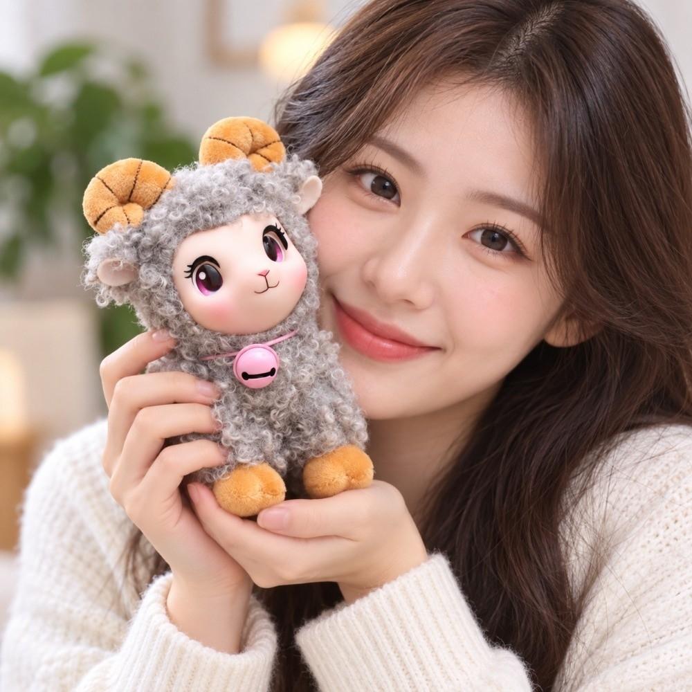 Cartoon Vinyl Sheep Plush Toys Cute Sheep Bag Pendant  Backpack Decoration