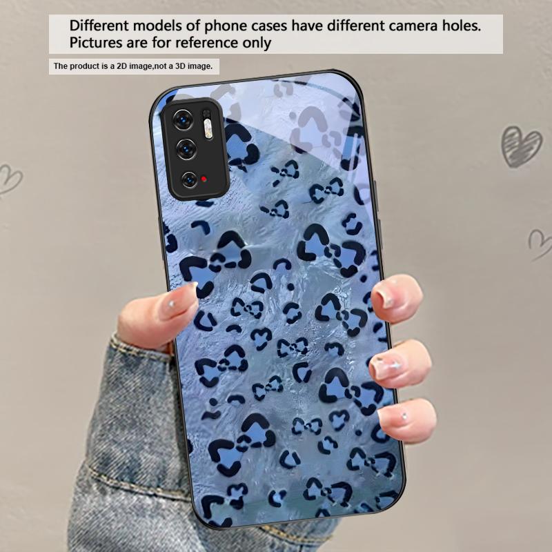 Abstract Leopard Print For Redmi Note 14 Pro+ 13 Pro 8 9 9S 12S 10 Pro 11 12 13C 14C A3 12 13 K60 Ultra Black Glass Phone Case
