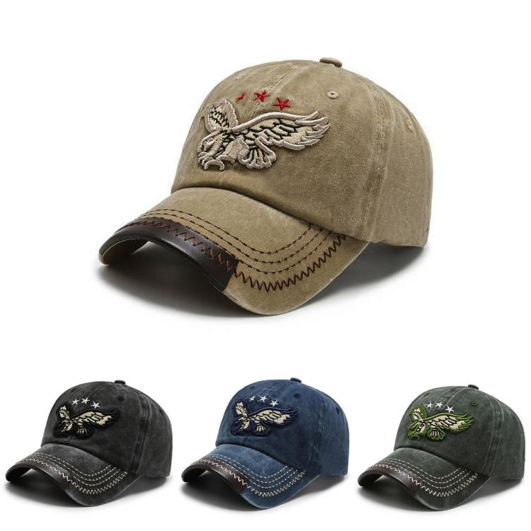 Eagle Baseball Embroidery Cap Versatile Sun Hat Shade Cap Outdoor Breathable