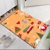 Christmas Printed Carpet, for Office Chair Living Room Bedroom Kitchen Room Decor Gifts.