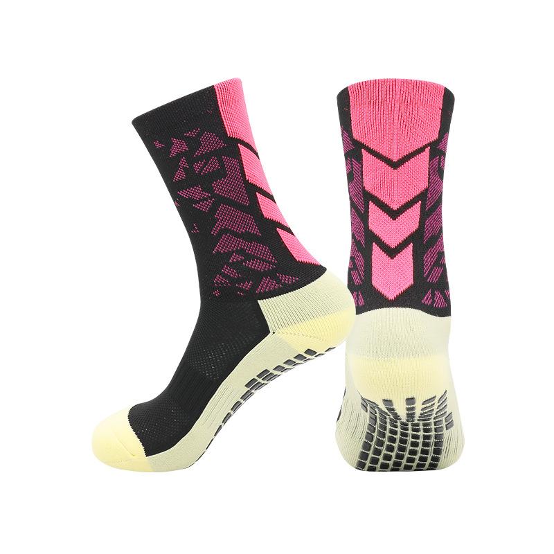 Temu Abriebfeste Socken mit Handtuchsohle Rutschfest für Laufen Sport Dämpfung Schweißabsorbierend Atmungsaktiv Dosiert Rutschfeste Fußballsocken