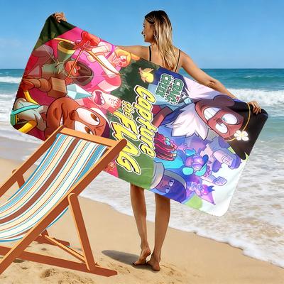 Creek Explorer Print Beach Towel, Large Soft Quick Dry Towel for Beach Camping Swimming
