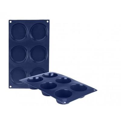 Muffin Tin - Blueberry - 6 Muffins - 100% Silicone - Easy Release - Dishwasher Safe