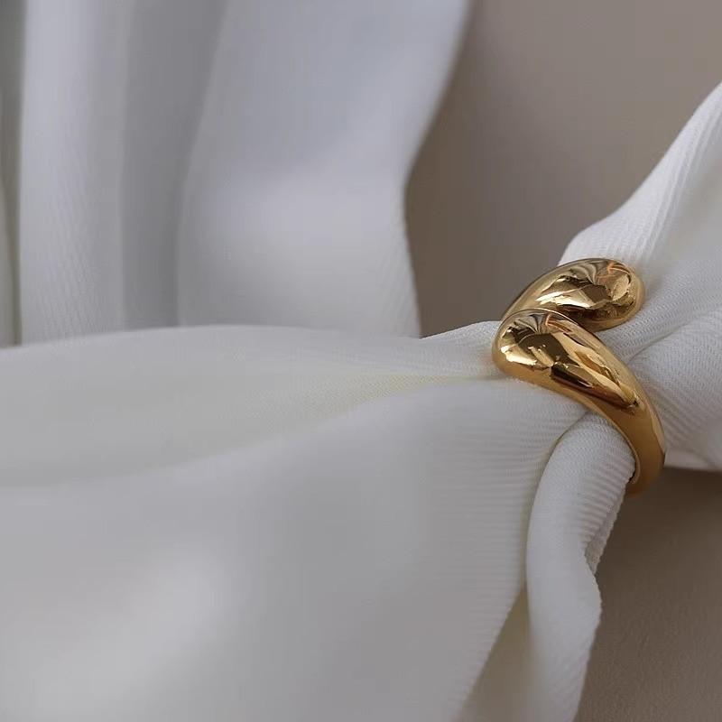 Trendy And Chic Copper Geometric Ring For Women Adjustable Size Fashion Jewelry