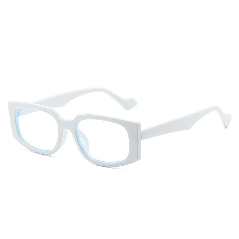 New Wood Grain Square Frame Glasses, Trendy Viral Style Light Luxury Minimalist Retro Versatile EyewearCustomizable Prescription белый