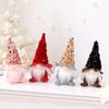 Christmas Decoration Sequin Faceless Santa Claus Figurine, Home Christmas Small Gift