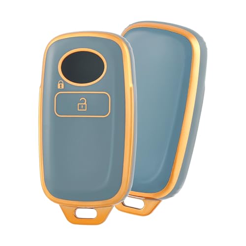 

[ПОЕХАЛИ] Чехол для ключа для Toyota Rise Daihatsu Rocky Taft, ТПУ оболочка для смарт-ключа, Чехол для ключа, Защищает от грязи, скольжения и царапин, 2 кнопки