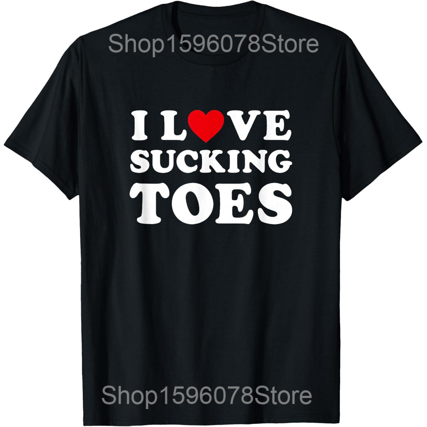 

I Love Toes Red Heart Funny Foot Graphic T Shirts Men Women Cotton Humor Streetwear Tee Shirt Short Sleeve Unisex Loose Clothing S