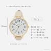 FIELD WORK FAGRA analog ladies watch synthetic leather band leather watch simple thin light cute casual everyday use black MKL3026-4 BK