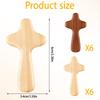 RupeeRise 6 Pcs Handheld Prayer Cross Set, Portable Jesus Crucifix for Wall and Home Decor, Religious Christian Items for Ceremonies and Meditation.