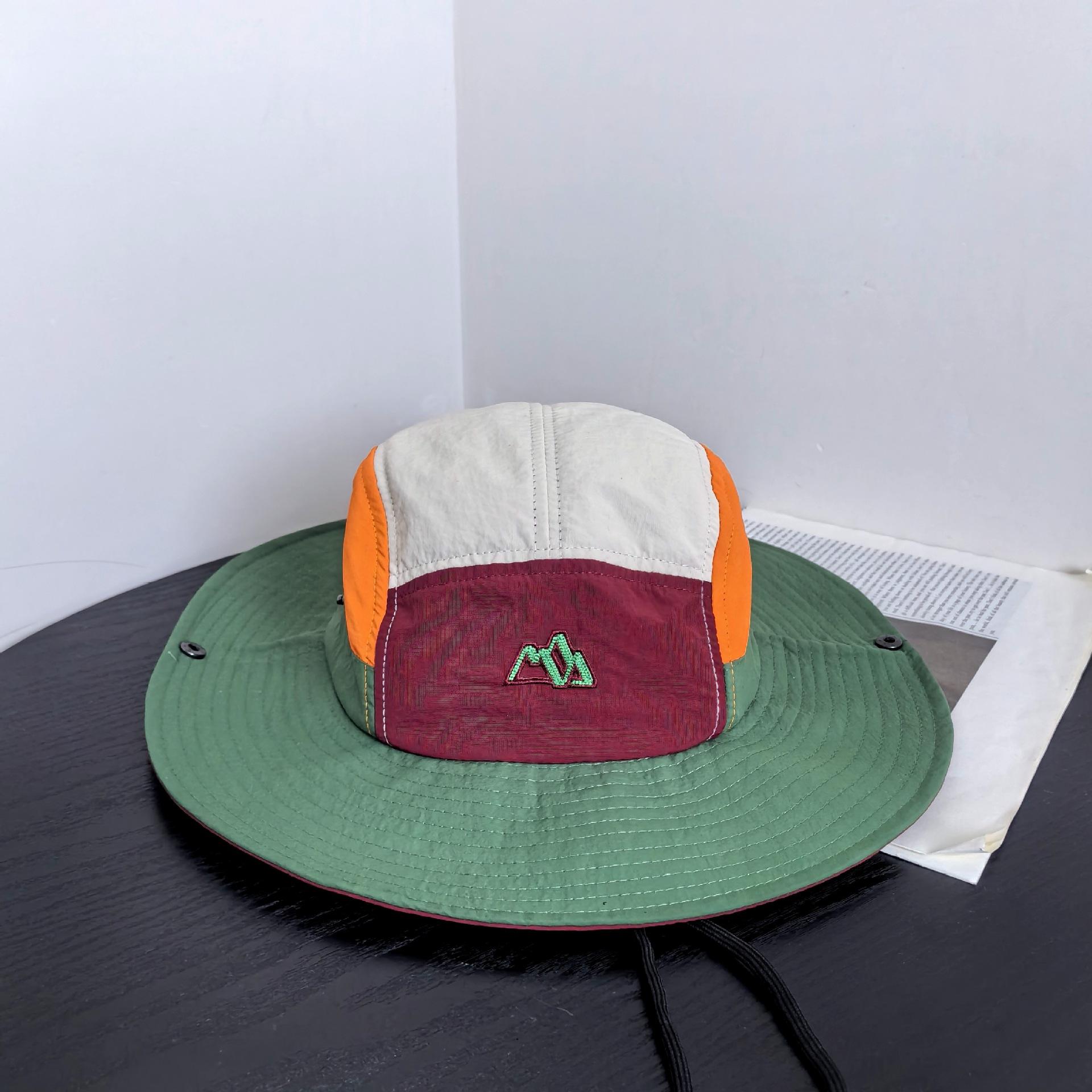 

Весна и лето кемпинг отдых универсальная рыбалка скалолазание шляпа цвет соответствующий бренд Tide Mountain Peak быстросохнущая ведро шляпа чехол M（56-58cm） зелёный