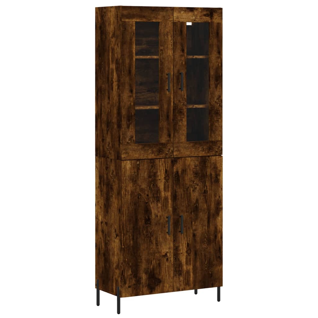 Highboard Smoked Oak 69.5 x 34 x 180 cm Particle Board
