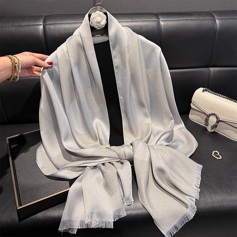 200*70cm Damen Weiche Pashmina Floral Schal Wickeltuch mit Fransen