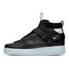 Nike Air Force 1 Mid Utility Black Half Blue Sneaker AQ9758-001