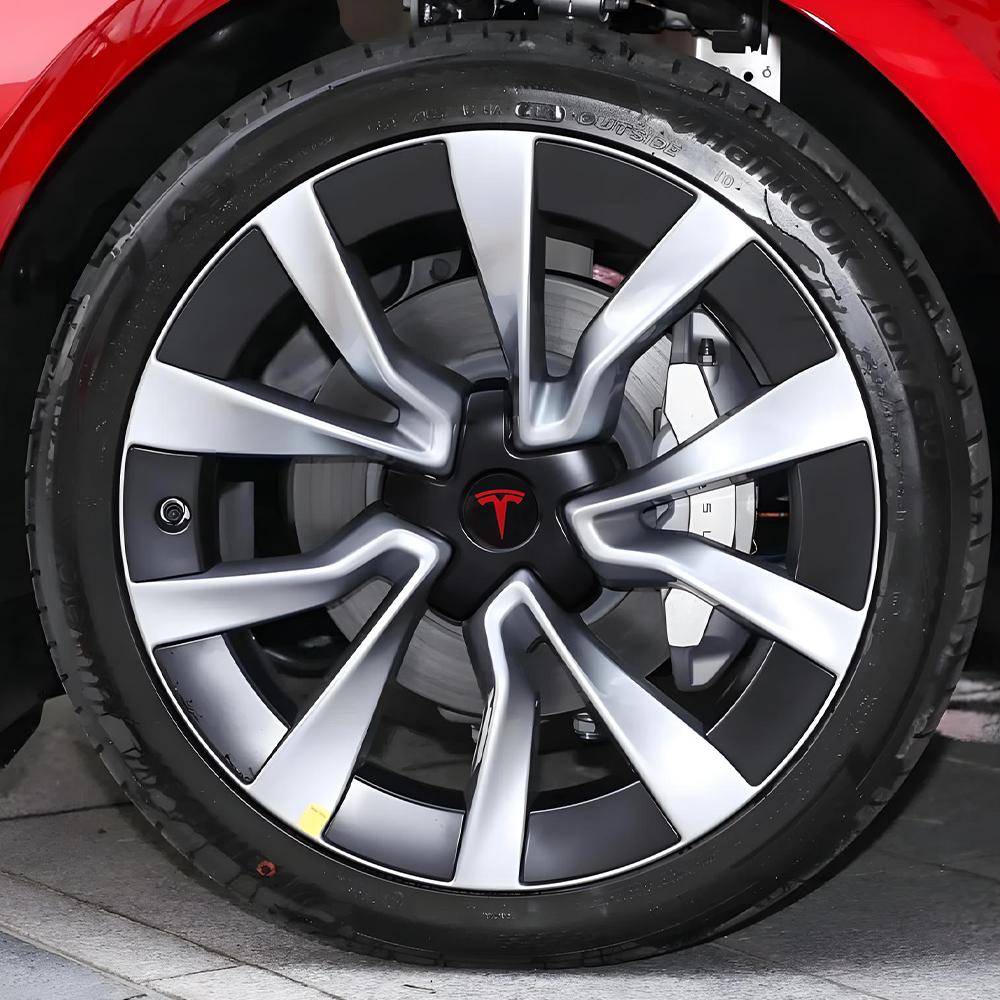 4Pcs Auto Wheel Center Caps Hub Cover Five Claw Type Hubcap Valve Cap For Tesla Model 3 18/19 Inch OEM 1044234-B 1529680-A