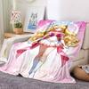 1pc Sailor Moon Flannel Blanket [Cozy Throw Blanket] For Sofa, Bed, Travel, Camping, Livingroom, Office, Couch, Chair, And Bed