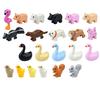 Small Particles Bricks Set City Animal Building Blocks Duck Swan Pig Cat Figures Bird Dog Zoo Farm Accessories Kid Toys Gifts