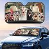 Driving Chickens Sun Visor Reusable Aluminum Foil Windshield UV Protection Heat Insulation Cover Sun Visor Sunshade