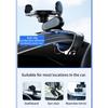 Car Phone Holder Dashboard Rotation Dashboard Phone Stand Foldable Stand 360 Degrees Rotating Holder For Auto Automotive Road