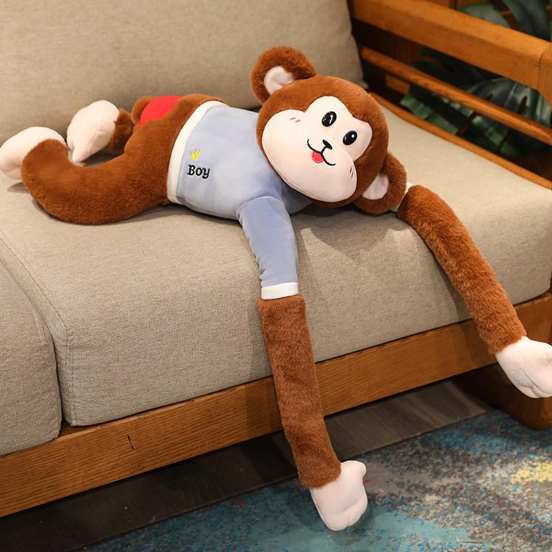 Plush Monkey Couple Stuffed Toy Animal Dolls Room Decoration Kid Birthday Gifts
