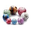 30-100pcs Resin Beads 6 8 10 12 14mm Ink Painting Mixed Color Round Loose Spacer Beads for Jewelry Making DIY Necklace Bracelets