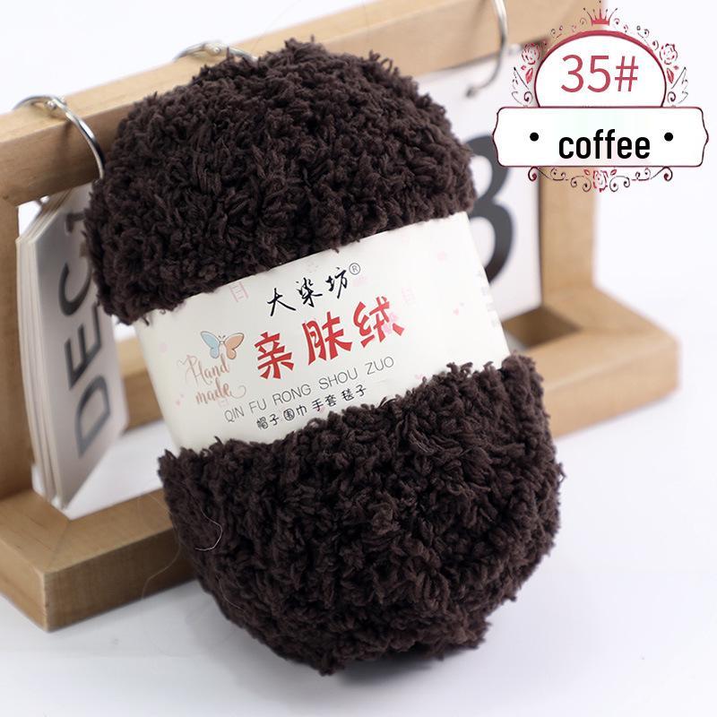 Coral Fleece Yarn Ball - DIY Handmade Baby Yarn for Towels, Scarves, and Woven Bags.