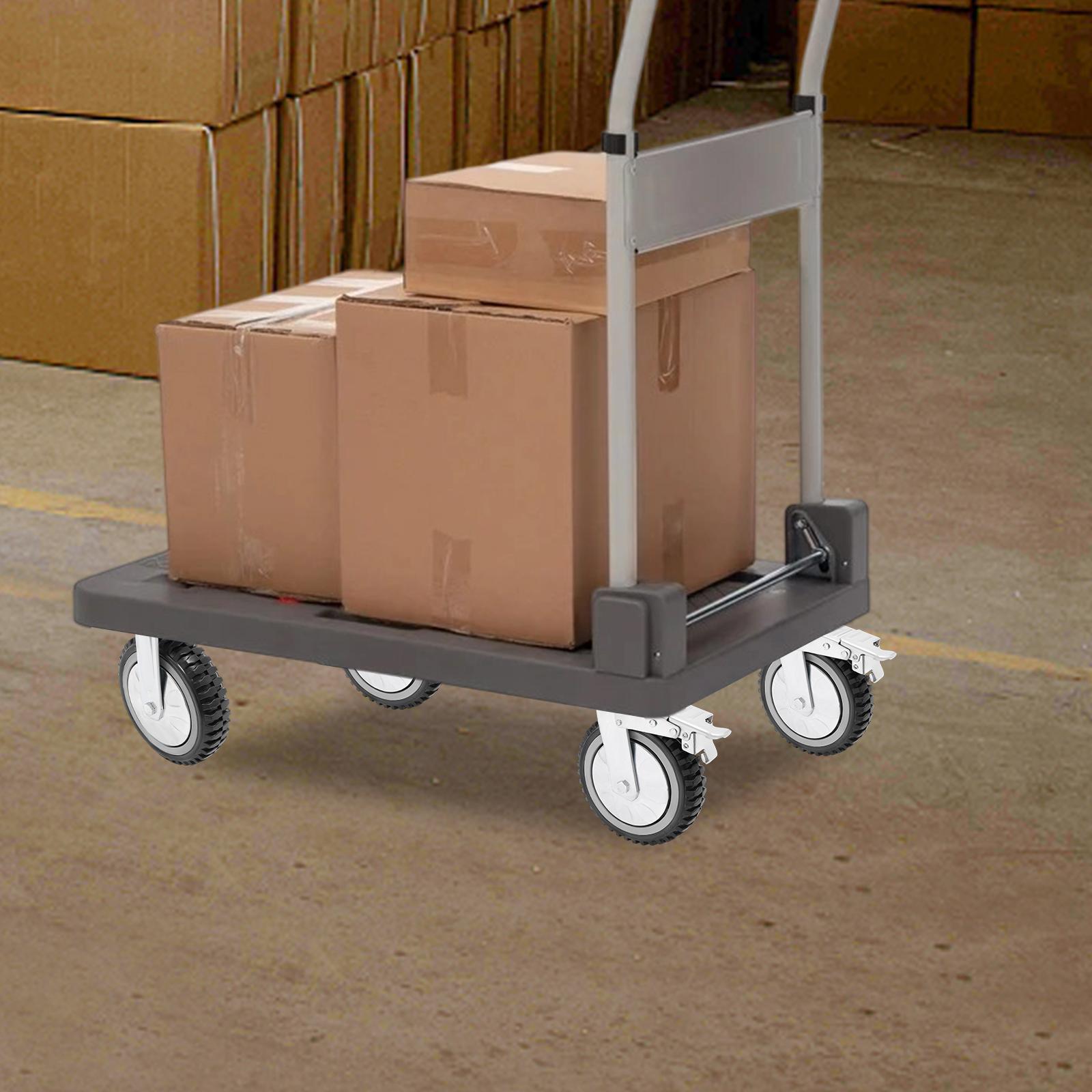 

8in Heavy Load Caster Wheels Set of 4, Grey Modern Wheels for Furniture Cart Dolly Workbench, Smooth Rolling Replacement Casters серебряный