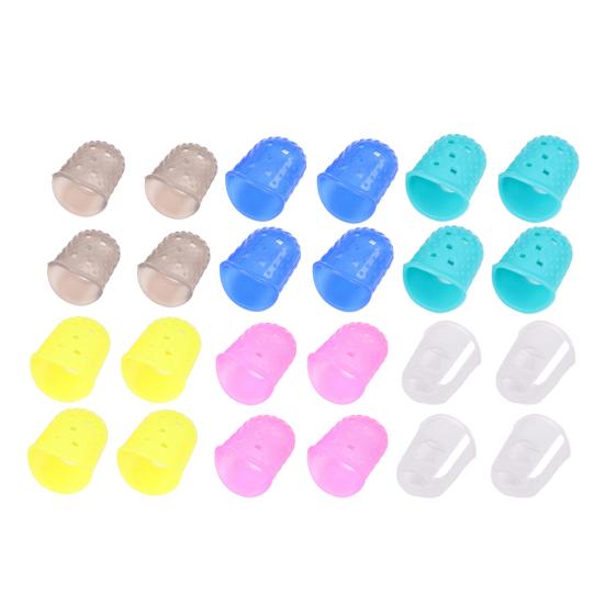 4 szt./zestaw Nakładki na opuszki palców Antypoślizgowe Wentylowana konstrukcja Silikonowe Ochraniacze na palce do gry na pianinie dla miłośnika instrumentów muzycznych