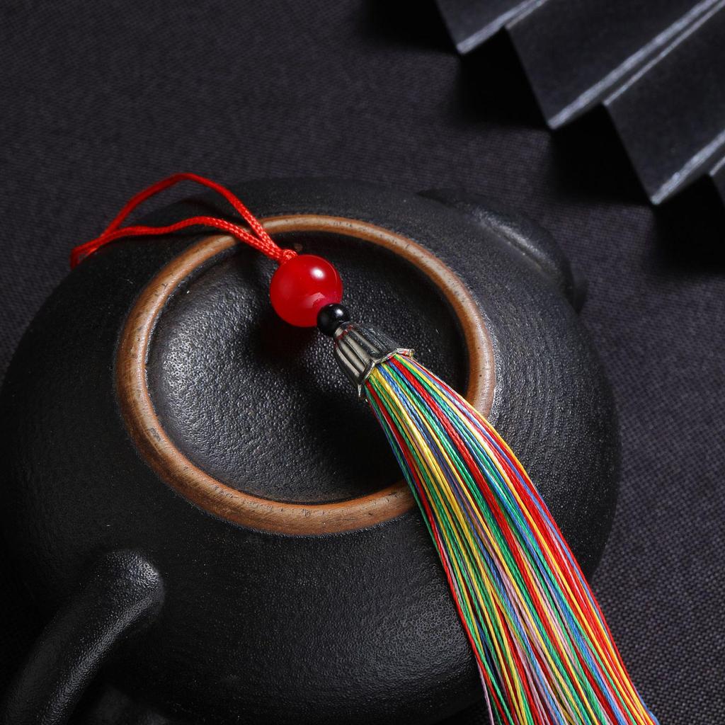 Exquisite Beaded Tassel Hanfu Bookmark & Sachet Pendant