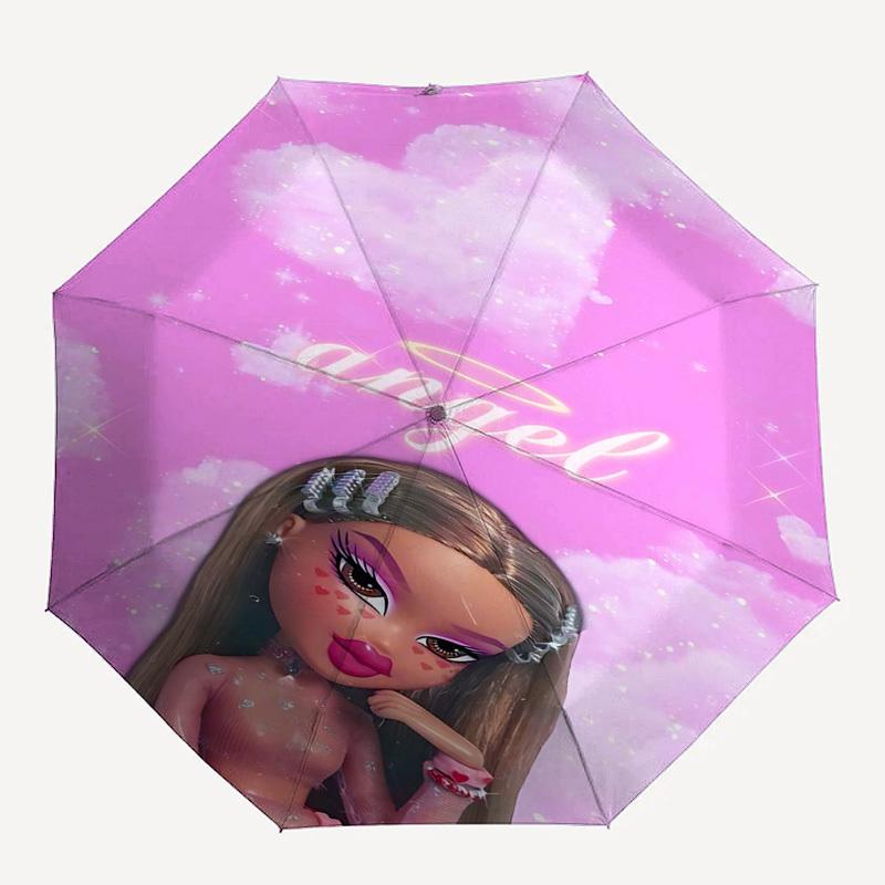 

1pc Angel CloudsOpen/Close Umbrella-Windproof, Compact Travel Umbrella, Sturdy 8-Rib Shaft, Outdoor Accessory1181
