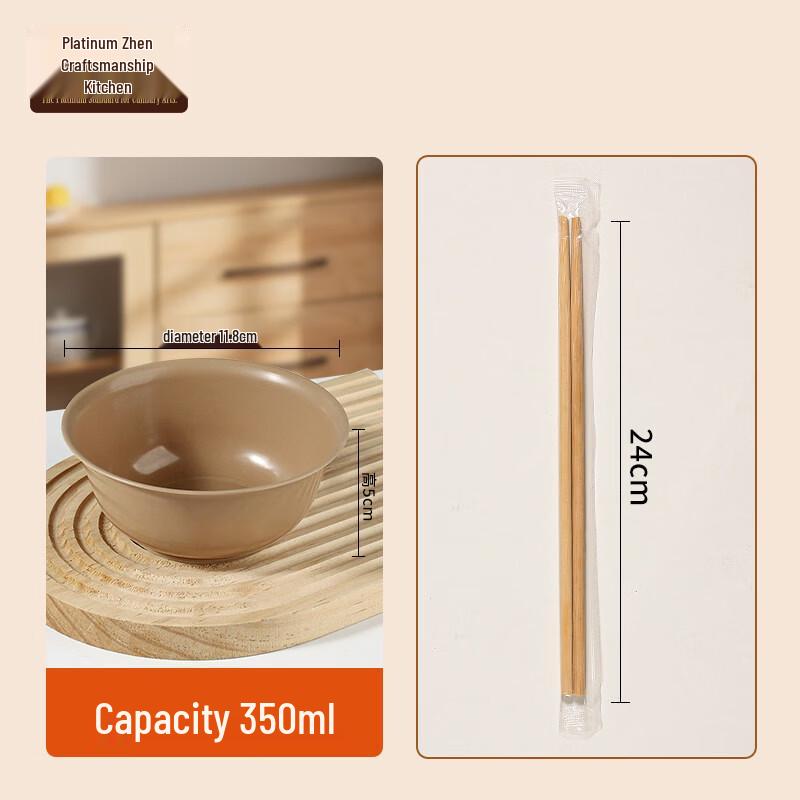 Eco-Friendly Rice Husk Disposable Tableware Set