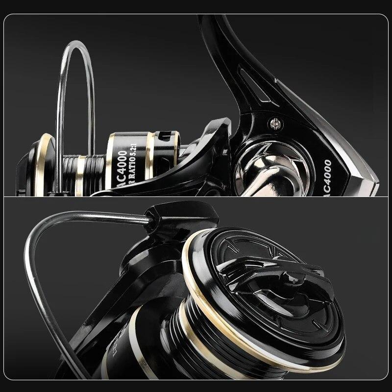 Nový přívlačový naviják Max Drag 8KG pro rybaření AC3000 4000 5000 naviják Kovová cívka Rukojeť Mořský Jig Kaprový naviják Rybářské kolo s cívkou