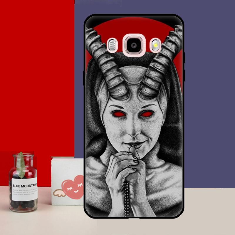 Satan Satanic Nun Case For Samsung Galaxy J3 J5 J7 2017 J1 A3 A5 2016 J4 J6 Plus A6 A8 A7 A9 J8 2018 Cover