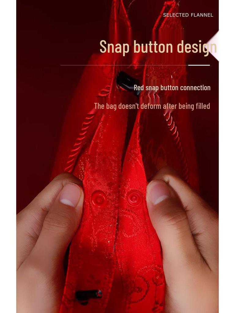 Large Red Wedding Gift Envelope – Elegant Engagement/Betrothal Money Bag