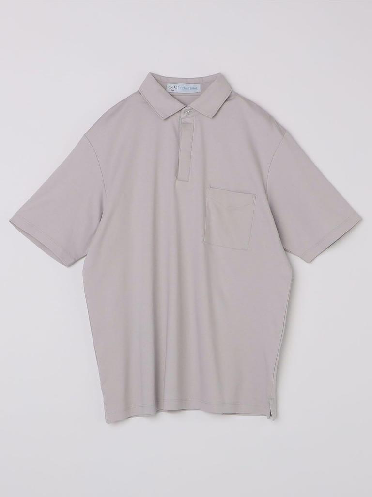Ships Colors Silket Smooth Polo Shirt, Cool To the Touch, Antibacterial and Odor Resistant, Light Gray, Medium, 212120038